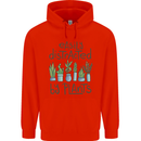 Easily Distracted by Plants Botanist Funny Childrens Kids Hoodie Bright Red