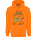 Easily Distracted by Plants Botanist Funny Childrens Kids Hoodie Orange