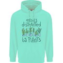 Easily Distracted by Plants Botanist Funny Childrens Kids Hoodie Peppermint