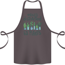 Easily Distracted by Plants Botanist Funny Cotton Apron 100% Organic Dark Grey