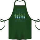 Easily Distracted by Plants Botanist Funny Cotton Apron 100% Organic Forest Green