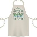 Easily Distracted by Plants Botanist Funny Cotton Apron 100% Organic Natural