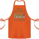 Easily Distracted by Plants Botanist Funny Cotton Apron 100% Organic Orange