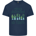 Easily Distracted by Plants Botanist Funny Kids T-Shirt Childrens Navy Blue