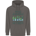 Easily Distracted by Plants Botanist Funny Mens 80% Cotton Hoodie Charcoal