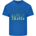 Easily Distracted by Plants Botanist Funny Mens Cotton T-Shirt Tee Top Royal Blue