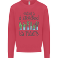 Easily Distracted by Plants Botanist Funny Mens Sweatshirt Jumper Heliconia
