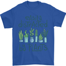 Easily Distracted by Plants Botanist Funny Mens T-Shirt Cotton Gildan Royal Blue