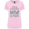 Easily Distracted by Plants Botanist Funny Womens Wider Cut T-Shirt Light Pink