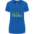 Easily Distracted by Plants Botanist Funny Womens Wider Cut T-Shirt Royal Blue