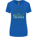 Easily Distracted by Plants Botanist Funny Womens Wider Cut T-Shirt Royal Blue