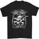 East Coast Motorcycle Motorbike Biker Mens T-Shirt Cotton Gildan Black
