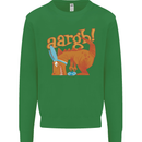 Easter Egg T-Rex as a Bunny Dinosaur Funny Kids Sweatshirt Jumper Irish Green