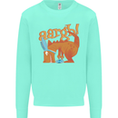 Easter Egg T-Rex as a Bunny Dinosaur Funny Kids Sweatshirt Jumper Peppermint