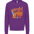 Easter Egg T-Rex as a Bunny Dinosaur Funny Kids Sweatshirt Jumper Purple