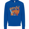Easter Egg T-Rex as a Bunny Dinosaur Funny Kids Sweatshirt Jumper Royal Blue