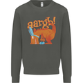 Easter Egg T-Rex as a Bunny Dinosaur Funny Kids Sweatshirt Jumper Storm Grey
