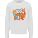 Easter Egg T-Rex as a Bunny Dinosaur Funny Kids Sweatshirt Jumper White