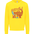 Easter Egg T-Rex as a Bunny Dinosaur Funny Kids Sweatshirt Jumper Yellow