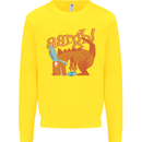 Easter Egg T-Rex as a Bunny Dinosaur Funny Kids Sweatshirt Jumper Yellow