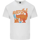 Easter Egg T-Rex as a Bunny Dinosaur Funny Kids T-Shirt Childrens White
