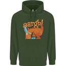 Easter Egg T-Rex as a Bunny Dinosaur Funny Mens 80% Cotton Hoodie Forest Green