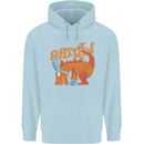 Easter Egg T-Rex as a Bunny Dinosaur Funny Mens 80% Cotton Hoodie Light Blue