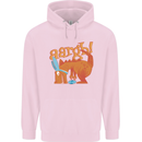Easter Egg T-Rex as a Bunny Dinosaur Funny Mens 80% Cotton Hoodie Light Pink