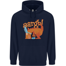 Easter Egg T-Rex as a Bunny Dinosaur Funny Mens 80% Cotton Hoodie Navy Blue