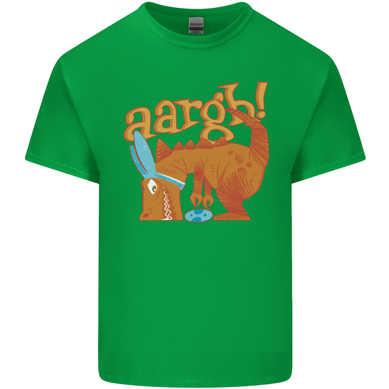 Easter Egg T-Rex as a Bunny Dinosaur Funny Mens Cotton T-Shirt Tee Top Irish Green
