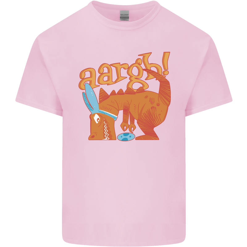 Easter Egg T-Rex as a Bunny Dinosaur Funny Mens Cotton T-Shirt Tee Top Light Pink