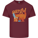 Easter Egg T-Rex as a Bunny Dinosaur Funny Mens Cotton T-Shirt Tee Top Maroon