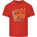 Easter Egg T-Rex as a Bunny Dinosaur Funny Mens Cotton T-Shirt Tee Top Red