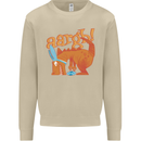 Easter Egg T-Rex as a Bunny Dinosaur Funny Mens Sweatshirt Jumper Sand
