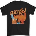 Easter Egg T-Rex as a Bunny Dinosaur Funny Mens T-Shirt Cotton Gildan Black
