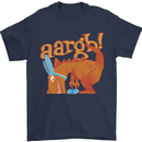 Easter Egg T-Rex as a Bunny Dinosaur Funny Mens T-Shirt Cotton Gildan Navy Blue