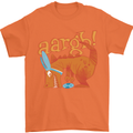 Easter Egg T-Rex as a Bunny Dinosaur Funny Mens T-Shirt Cotton Gildan Orange