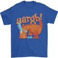Easter Egg T-Rex as a Bunny Dinosaur Funny Mens T-Shirt Cotton Gildan Royal Blue