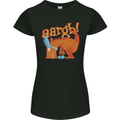Easter Egg T-Rex as a Bunny Dinosaur Funny Womens Petite Cut T-Shirt Black