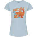 Easter Egg T-Rex as a Bunny Dinosaur Funny Womens Petite Cut T-Shirt Light Blue