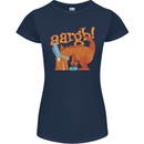 Easter Egg T-Rex as a Bunny Dinosaur Funny Womens Petite Cut T-Shirt Navy Blue