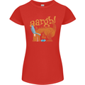 Easter Egg T-Rex as a Bunny Dinosaur Funny Womens Petite Cut T-Shirt Red