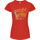 Easter Egg T-Rex as a Bunny Dinosaur Funny Womens Petite Cut T-Shirt Red
