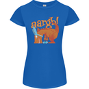 Easter Egg T-Rex as a Bunny Dinosaur Funny Womens Petite Cut T-Shirt Royal Blue