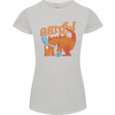Easter Egg T-Rex as a Bunny Dinosaur Funny Womens Petite Cut T-Shirt Sports Grey