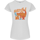 Easter Egg T-Rex as a Bunny Dinosaur Funny Womens Petite Cut T-Shirt White