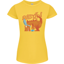 Easter Egg T-Rex as a Bunny Dinosaur Funny Womens Petite Cut T-Shirt Yellow