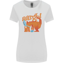 Easter Egg T-Rex as a Bunny Dinosaur Funny Womens Wider Cut T-Shirt White