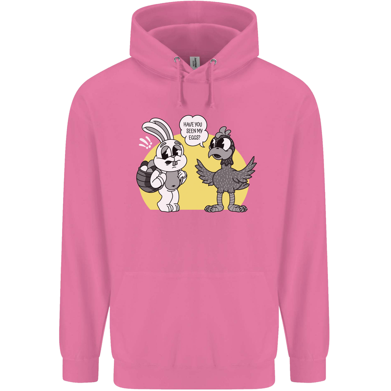 Easter Funny Chicken Eggs & Rabbit Childrens Kids Hoodie Azalea