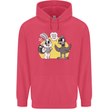 Easter Funny Chicken Eggs & Rabbit Childrens Kids Hoodie Heliconia